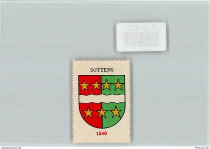 1062 Sottens - Vignette Wappen Kaffee Hag ca 1920-1940 - 11101970