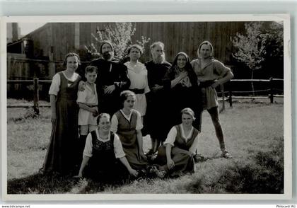 1083 Mézières VD Foto AK Theatre du Jorat 1935 Tracht - 10587387