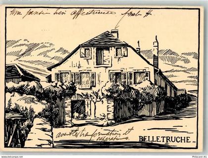 1185 Mont-sur-Rolle 1934 AK handgemalt Weingut Belletruche - 14000763