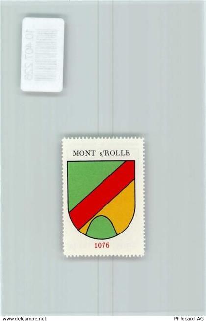 1185 Mont-sur-Rolle - Vignette Wappen Kaffee Hag 1920-1940 - 10407226