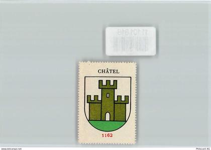 1186 Châtel Essertines-sur-Rolle - Vignette Wappen Kaffee Hag ca 1920-19... - 11101816
