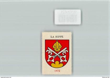 1278 La Rippe - Schlüssel Tiara Vignette Wappen Kaffee Hag ca 1920-1940... - 11101621