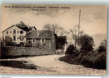 1373 Chavornay 1926 Foto AK Auto Pension Le pré Carré Corcelles - 10742211