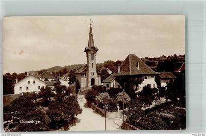 1407 Donneloye 1932 Foto AK Kirche - 10748734