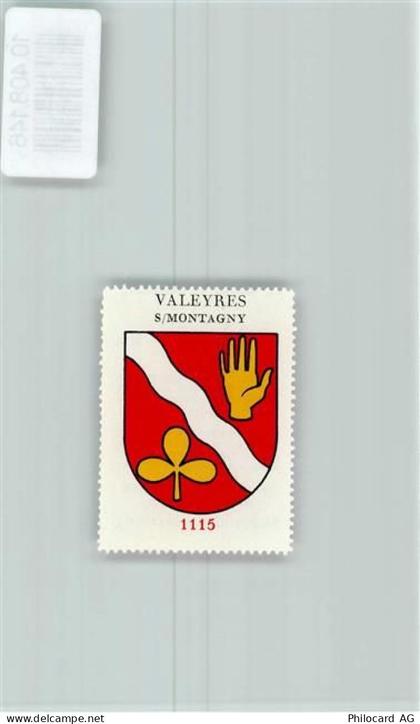 1441 Valeyres-sous-Montagny - Vignette Wappen Kaffee Hag ca 1920-1940 Ha... - 10408146