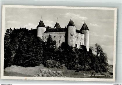 1443 Champvent 1954 Foto AK Schloss - 38216979