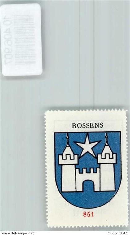 1554 Rossens VD - Vignette Wappen Kaffee Hag 1920-1940 Burg - 10406907