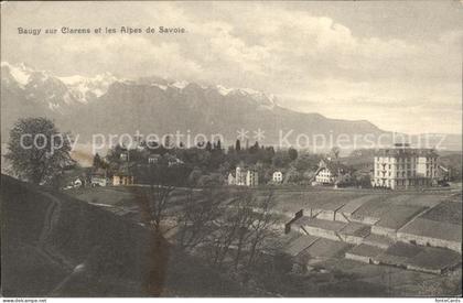 Clarens VD et Baugy avec les Alpes de Savoie