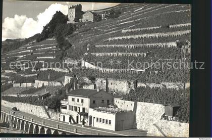 Epesses Cafe Restaurant de la Crochettaz Weinberge