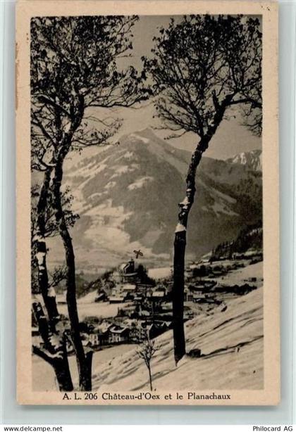 1660 Château-d'Oex 1917 - Chateau d`Oex et le Planachaux - 10137450