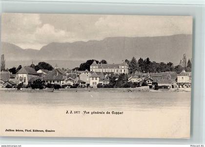 1296 Coppet 1906 - Verlag J. Jullien Nr. 1877 - Vue generale de Coppet ,... - 13077655