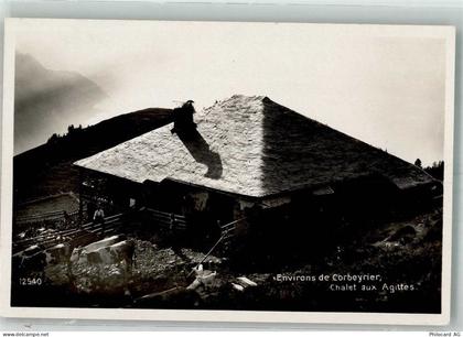 1856 Corbeyrier Foto AK Chalet aux Agittes - 38211943