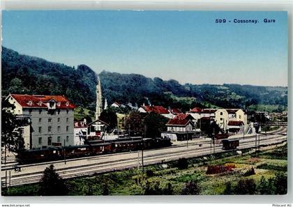 1304 Cossonay-Ville Lithographie Bahnhof Eisenbahn - 10645010