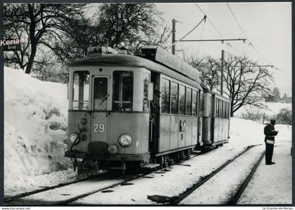 Tramways Lausanne (TL) - Evitement Epalinges-La Cure - Voir 2 scans & descriptif