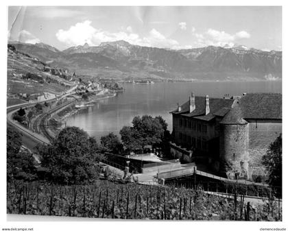 PHOTOGRAPHIE - LAUSANNE - DE JONGH - CHATEAU DE GLEROLLES - LAC LEMAN - RIVAZ
