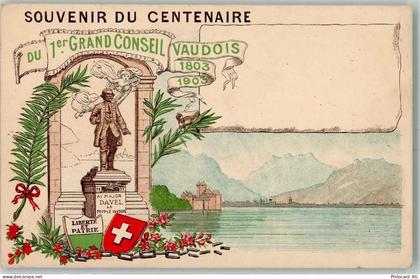 1261 Le Vaud Lithographie Denkmal Souvenir du Centenaire - 13232740