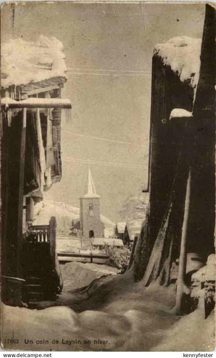 Leysin, Un coin de Leysin en niver