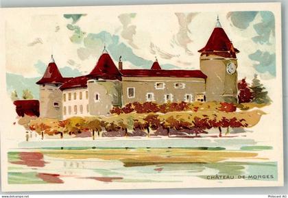 1110 Morges Lithographie Schloss de Morges - 13990374