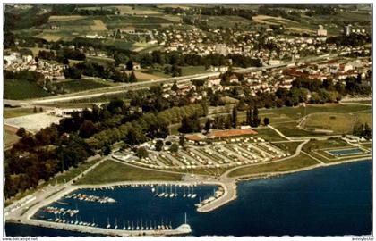 Vue aerienne de Morges