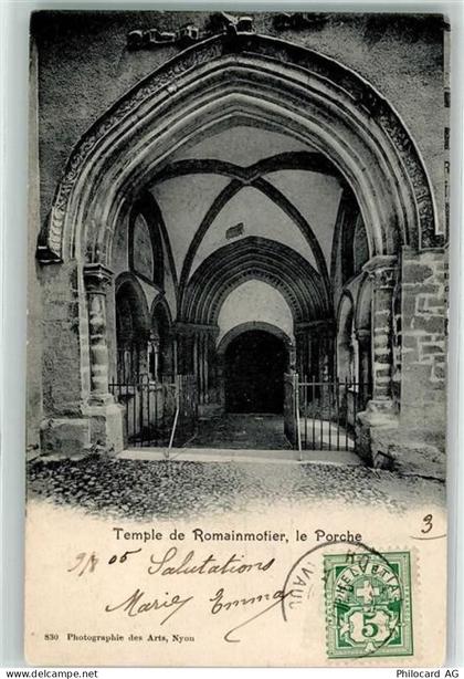 1323 Romainmôtier-Envy 1905 - Temple le Porche - 10600590