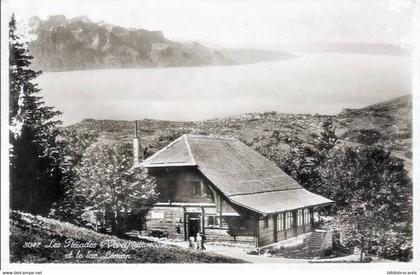 SUISSE - VAUD - RESTAURANT " LES PLEIADES " S/ VEVEY (ALT. 1400m) et LE LAC LEMAN
