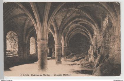 (67454) AK Veytaux, Château de Chillon, Schloss, Kellergewölbe, v. 1945