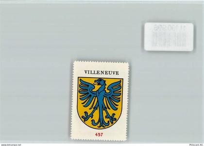 1844 Villeneuve VD - Vignette Wappen Kaffee Hag ca 1920-1940 Villeneuve... - 11100996