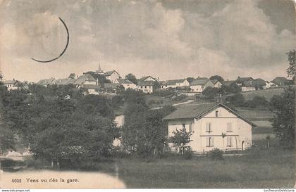 CPA - Suisse - Yens vu de la Gare