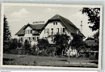 1462 Yvonand Foto AK Ecole Ménagére - 38194288