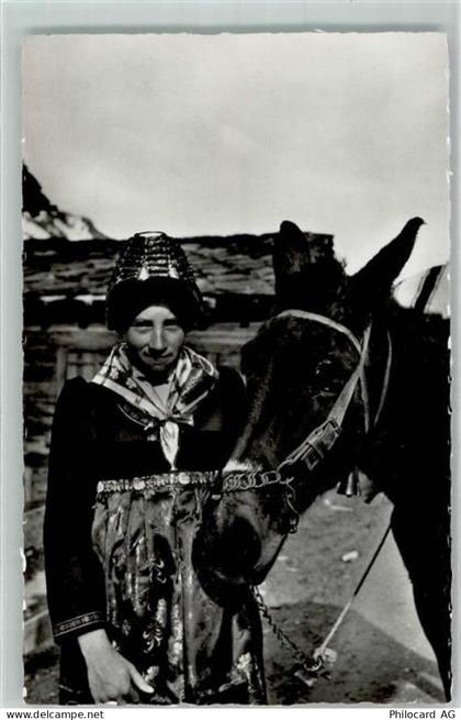 1981 Vex Gebrauchsspuren Figures du Valais Herens avec cheval - 10583143
