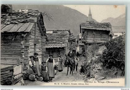 1987 Hérémence Riod - Interieur du Village - 13254756