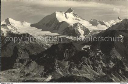 Bella Tola Vissoie Brunegghorn Weisshorn Rothorn Gebirgspanorama Walliser Alpen