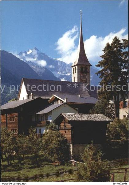 Ernen Kirche mit Wannenhorn