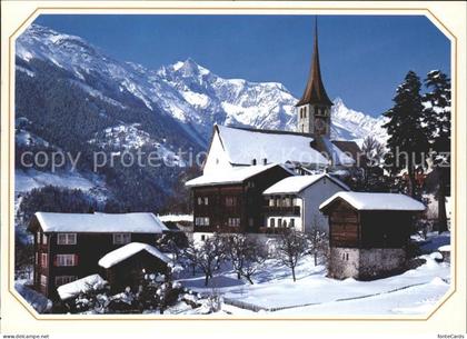 Ernen Kirche mit Wannenhorn und Finsteraarhorn