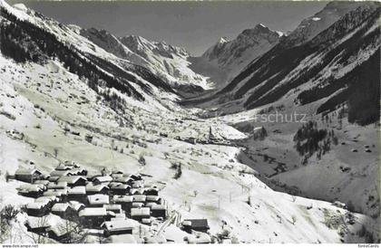 Ferden Loetschental Raron VS Ferden Kippel Loetschenluecke Bergtal Winter Schnee