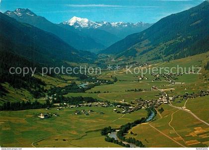 Goms VS Panorama Reckingen Gluringen mit Bettlihorn Weisshorn Walliser Alpen Fli