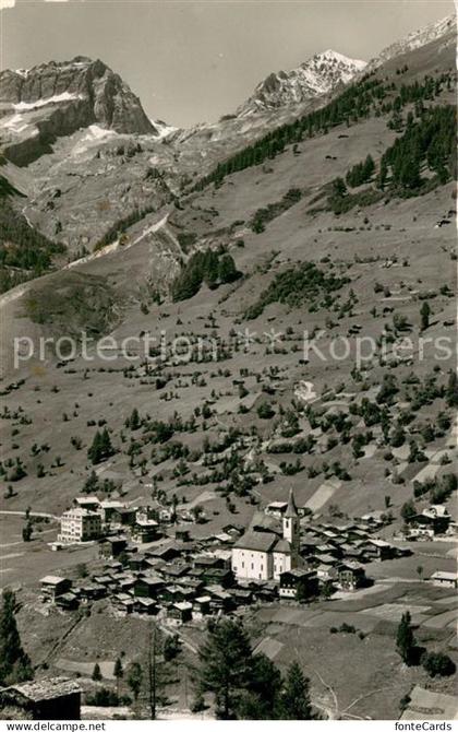 Kippel VS in Loetschen Ferden Rothorn und Balmhorn