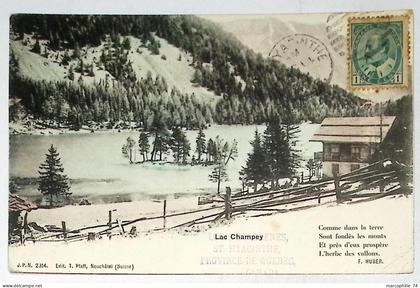 LAC CHAMPEY CARTE POSTEE AU CANADA ST HYACINTHE