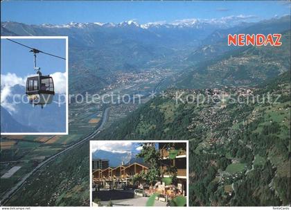 Nendaz Station Vallee du Rhone Alpes bernoises Luftseilbahn