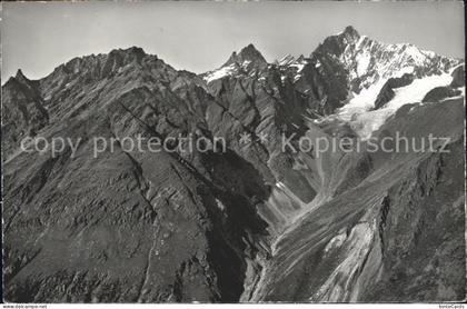 Randa Leiterspitz Taeschhorn Gebirgspanorama Walliser Alpen