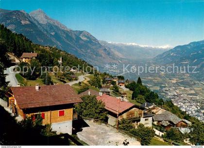 Ravoire Vue panoramique avec la plaine du Rhône Alpes