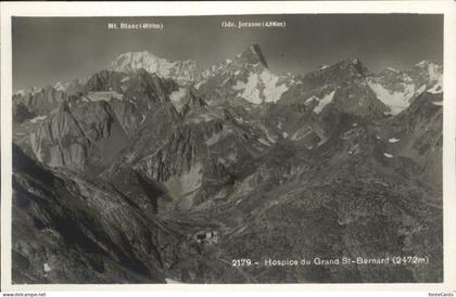 Sembrancher Hospice du Grand St. Bernard Mont Blanc Grand Jorasse