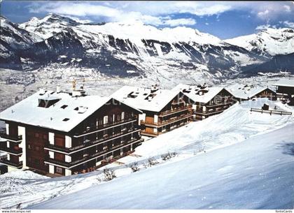 Veysonnaz Au fond les Alpes Bernoises