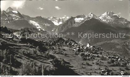 Zeneggen Bietschhorn Stockhorn Loetschenbreithorn Gerstenhorni
