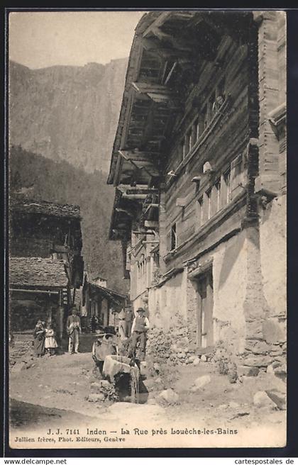 AK Inden, La Rue pres Louech-les-Bains