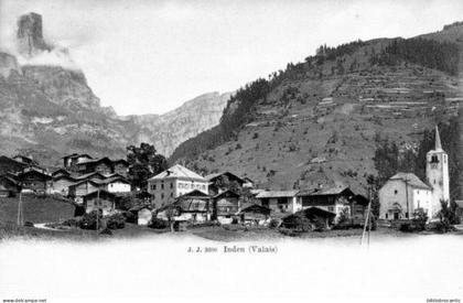 SUISSE/ Cpa pionnière - VALAIS - ZINAL - INDEN < PANORAMA  GENERAL