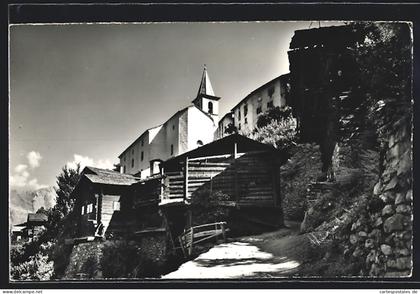 AK Isérables, Dorfpartie, Blick zur Kirche