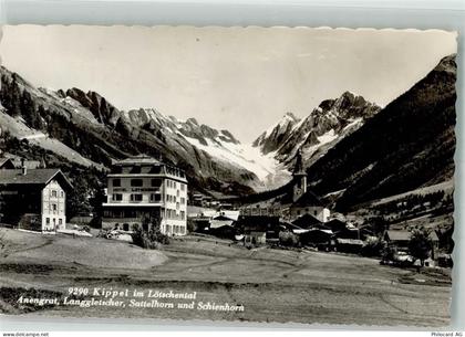 3917 Kippel Foto AK Hotel Lötschenberg Kirche - 38071254