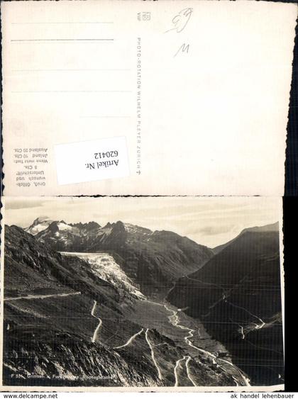 620412,Grimsel- u. Furkastrasse Rhonegletscher Obergoms Oberwald