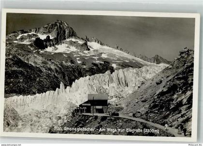 3999 Oberwald Foto AK Rhonegletscher Eisgrotte Obergoms - 39984061